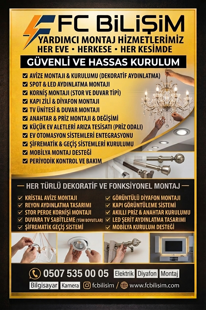 Yardımcı Montaj Hizmetleri